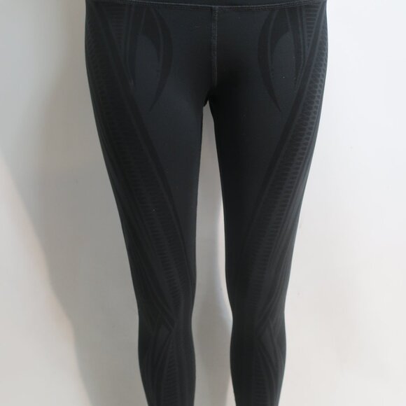 Womens ALO Black Print Leggings M - Picture 3 of 8